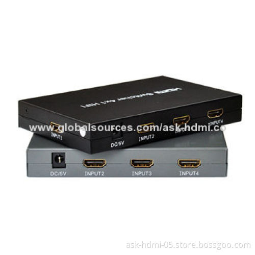 HDMI 4x1 switcher, CE, FCC and RoHS